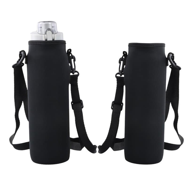 Wisebom 2 Pièces Sac de Bouteille d'eau 1000ml Housse Bouteille en Néoprène 8x22cm Grand Porte-Bouteille d'eau Porte Bouteille T