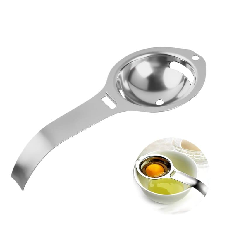 Séparateur D'oeufs, Séparateur pour Jaune D'oeuf En Acier Inoxydable Filtre à Oeufs avec Poignées Egg Yolk Separator Stainless S