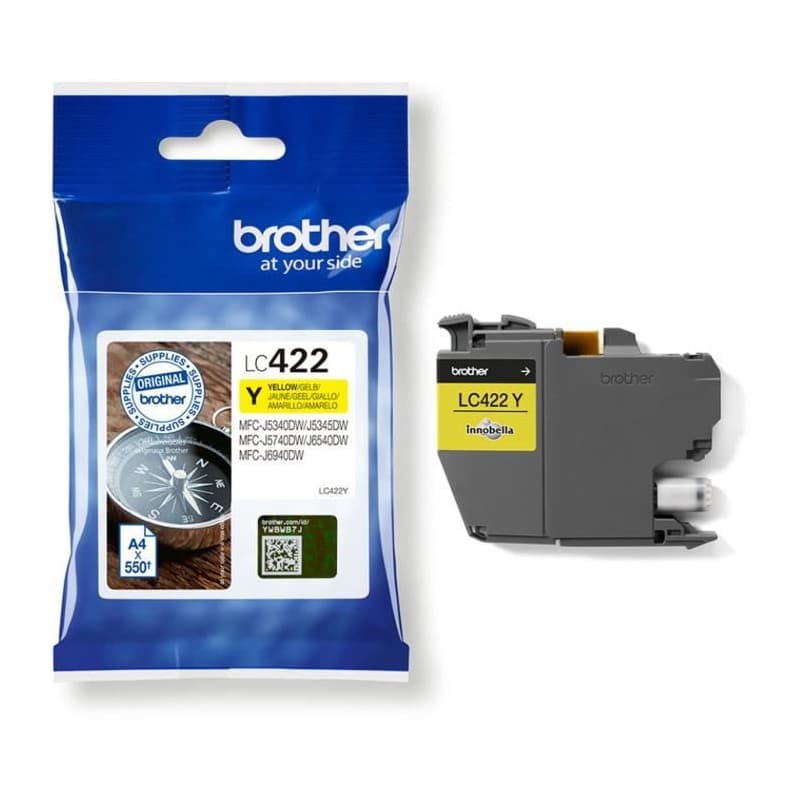 Brother LC-422Y cartouche d'encre 1 pièce(s) Original Jaune