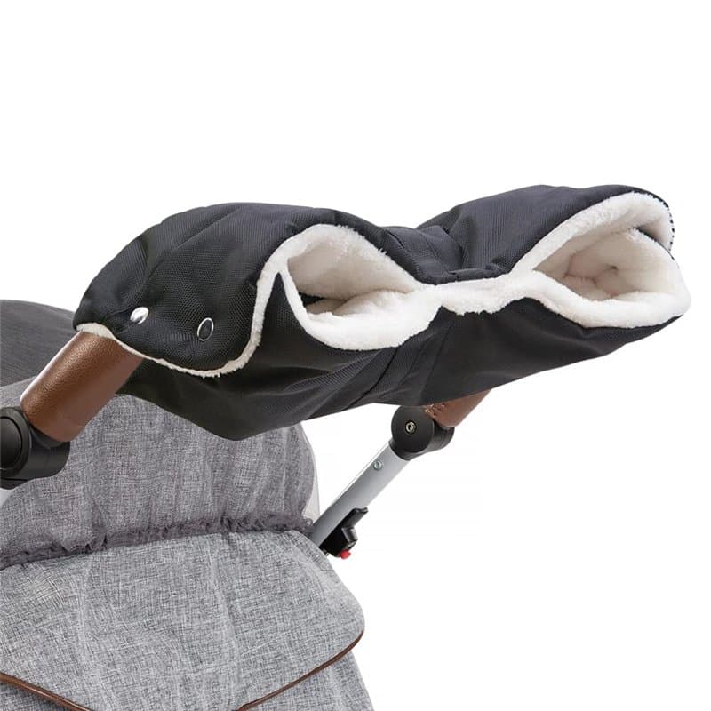 Diaoprotect Chauffe Mains pour Poussette, Gants de Poussette, Manchon avec Intérieur en Polaire, Respirant, Imperméable, Coupe-v