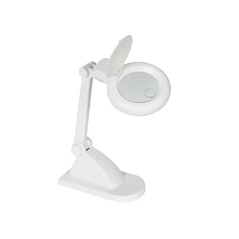 Velleman Lampe-loupe, Lampe économique Ronde de 12 W, dioptrie 3 + 12, idéale pour Travail de précision, Blanche