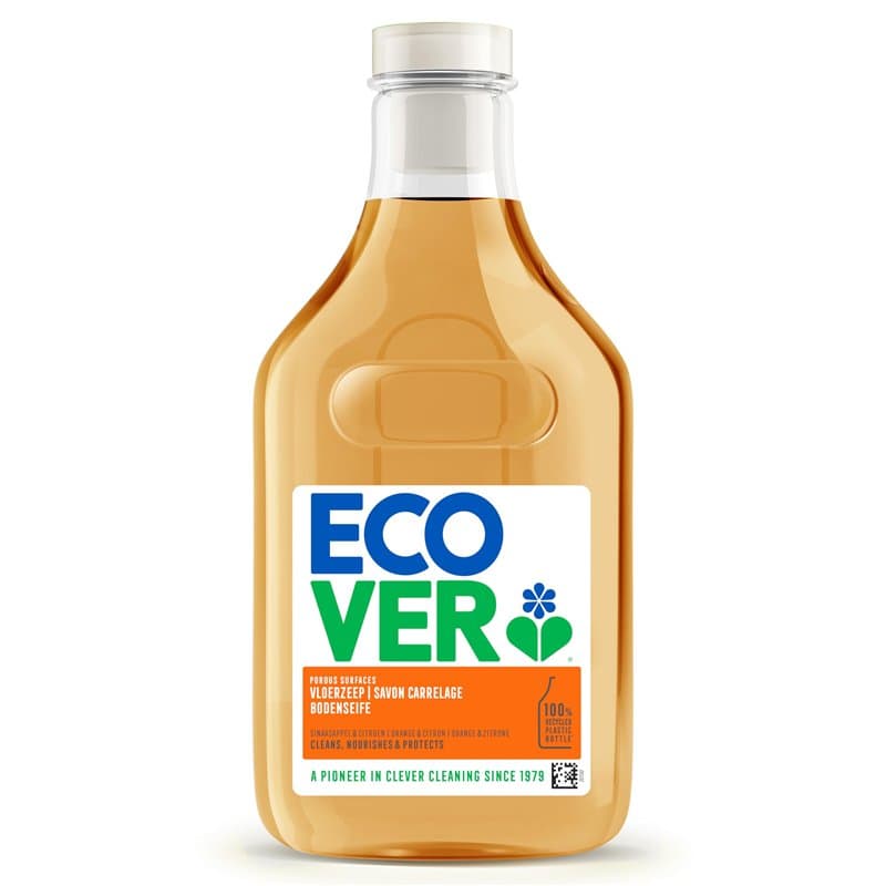Ecover Nettoyant Sol, Nettoie et Élimine les Taches, Savon Pour Carrelage, Ingrédients d'Origine Naturelle, Parfum Orange & Citr