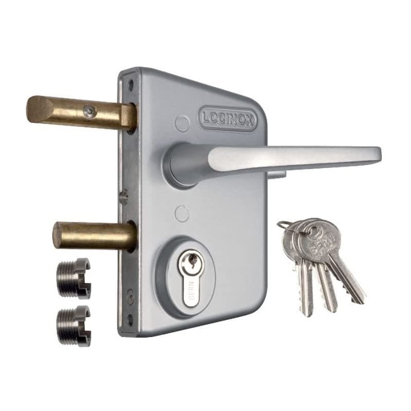 LOCINOX *********************Com SNA60002 Serrure LOCINOX avec Cylindre LCKX40 pour Profil Carre 40-50-60MM, NSP