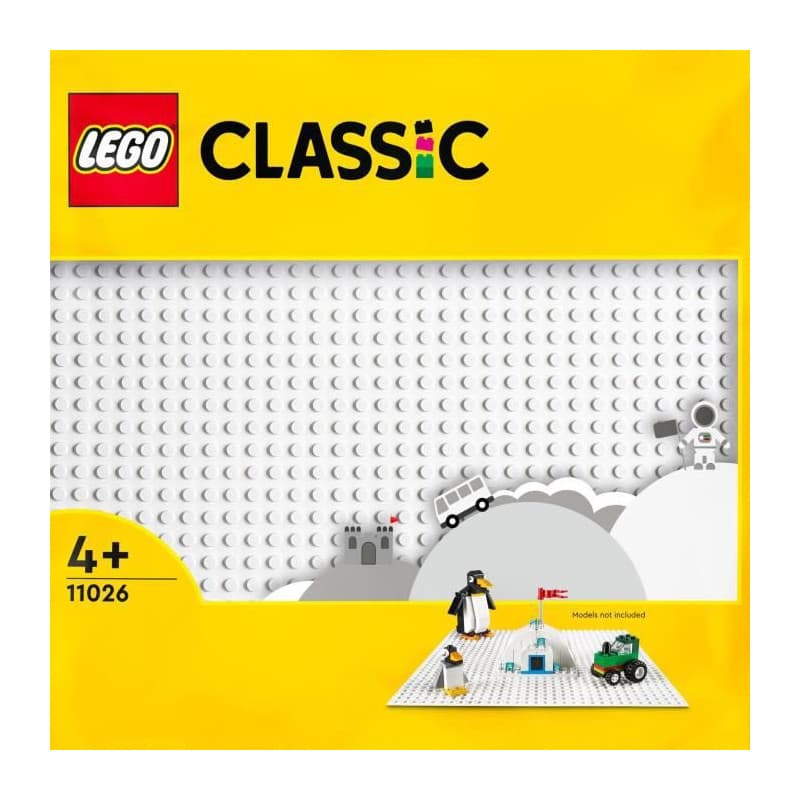 Base d´appui Lego 11026 Classic The White Building Plate Blanc