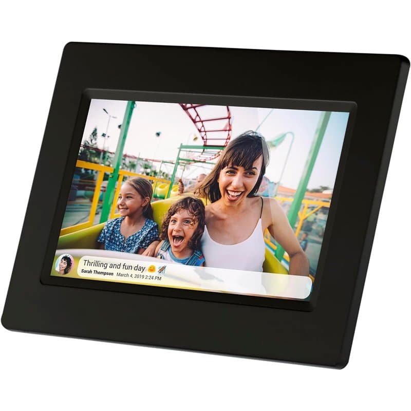Denver Electronics PFF-710BLACK cadre photos numériques 17,8 cm (7") Écran tactile Wifi Noir - Cadres photos numériques (17,8 cm