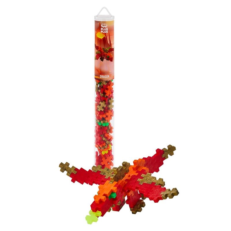PLUS PLUS - Tube de 100 pièces Dragon - Jeu de Construction - PP4267, 4267