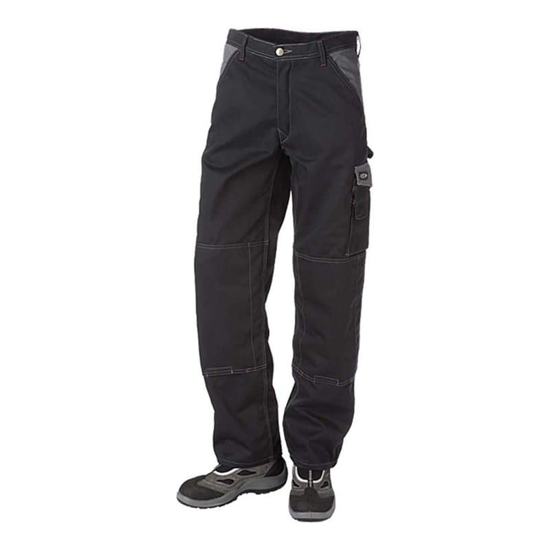 J.A.K. 920651B116 Series 9206 Pantalon de Sport, 65% Polyester/35% Coton, Noir/Gris, Taille 64 L (46/35)