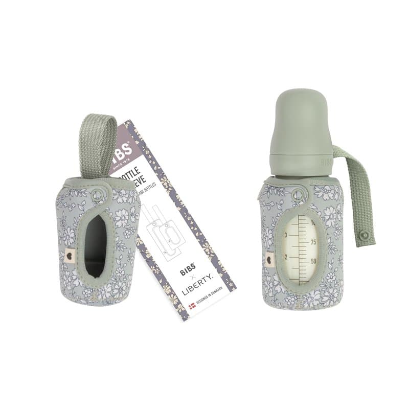 BIBS x LIBERTY Housse de biberon 110ml - Housse protectrice en néoprène pour biberons BIBS - Design imprimé Liberty, Small, Cape