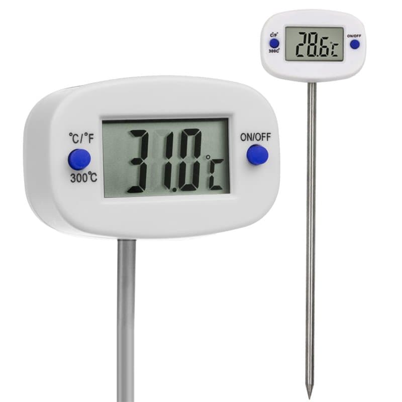 GreenBlue GB382 Thermomètre/sonde alimentaire, ongueur de la sonde 15cm, plage de température -50 deg C à +300 deg C, précision
