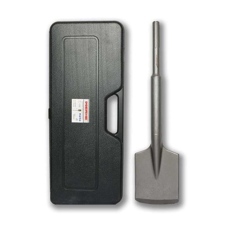 WERHE ® Profi SDS Max pelle burin 110 x 410 mm SDS Max accessoire 18 mm pour perceuse à percussion burin mallette en plastique