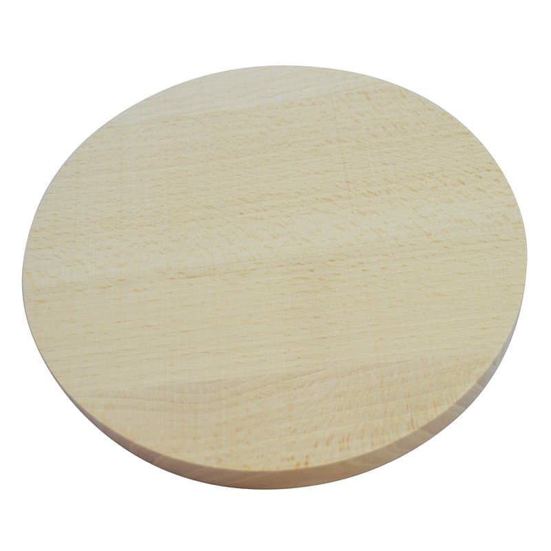 Planche à découper ronde en bois coupe pizza bois double face 15 cm