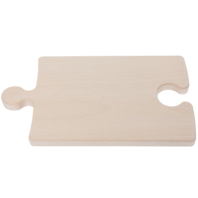 Wooden World - Planche à découper en forme de puzzle en bois - Puzzle