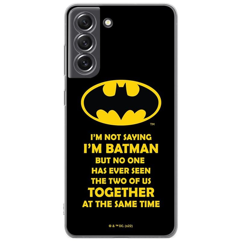 ERT GROUP Coque de téléphone Portable pour Samsung S21 FE Original et sous Licence Officielle DC Motif Batman 053 Parfaitement a
