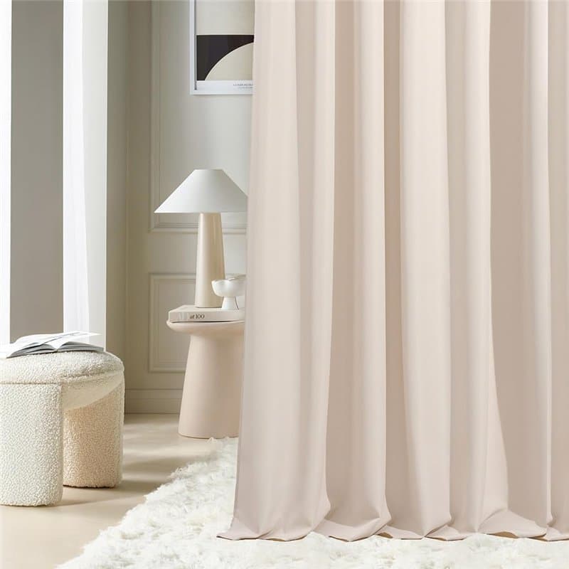 ROOM99 Rideau avec œillets Aura 140 x 230 cm Largeur x Hauteur, Décoration de Fenêtre, Curtains et Draperies intérieurs pour Sal