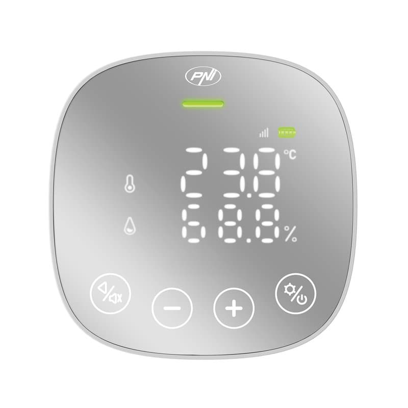 Capteur de qualité de l'air et de dioxyde de carbone (CO2) PNI SafeHouse HS291 avec Wi-Fi, contrôle de l'application Tuya Smart,