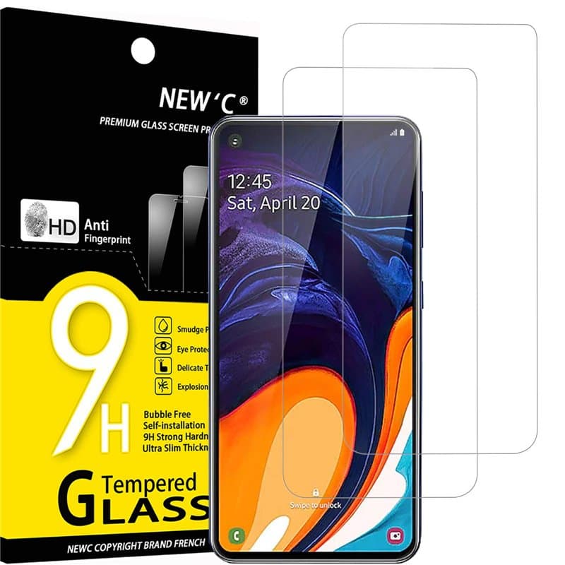 NEW'C Lot de 2, Verre Trempé pour Samsung Galaxy A60, M40, Film Protection écran efficace contre les Rayures - sans Bulles - Ult