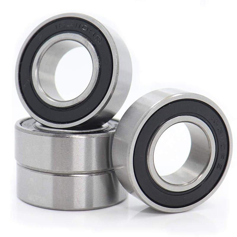 Roulement à billes 163110-2RS 16 x 31 x 10 mm en acier chromé à double scellage, 163110RS pour pédalier IRD (lot de 4)