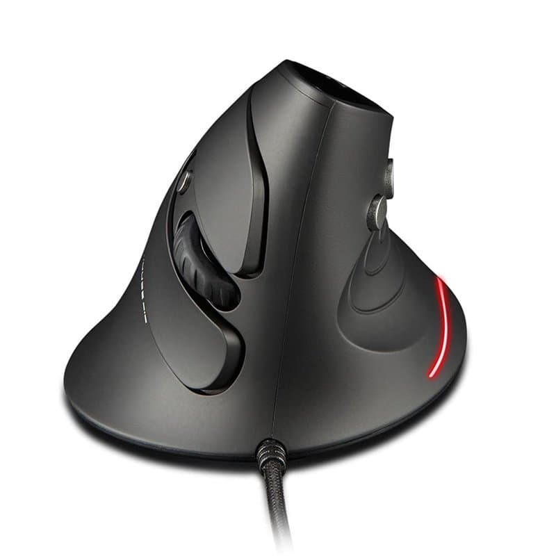 zelotes Souris verticale filaire, souris ergonomique avec fil, 3200 DPI, 6 boutons souris optique, souris filaire pour ordinateu