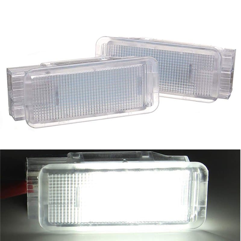 VIGORFLYRUN PARTS LTD 2Pcs LED Lumière de Coffre, Éclairage intérieur, Éclairage de la Porte Canbus sans Erreur Blanc 6000K LED