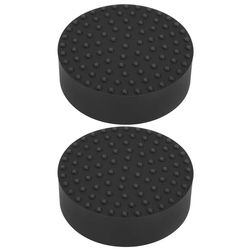 Be In Your Mind Lot de 2 patins de cric en caoutchouc de diamètre 48 mm d'épaisseur 14 mm Convient pour les selles de cric de 50