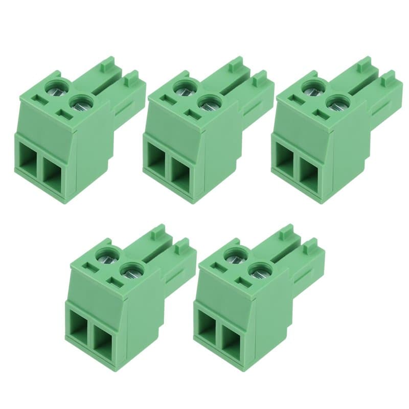 Create idea 5x Connecteurs PCB Enfichables Au Pas de 3,81mm Pièce de Rechange pour Prise d'alimentation NCE Borniers à 2 Broches