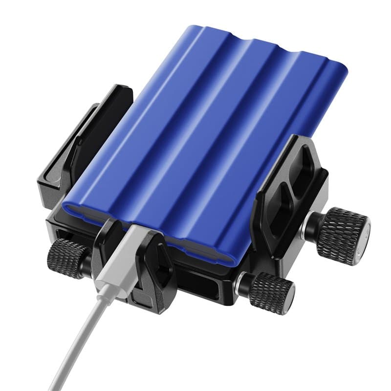 Sirui Support de Montage SSD, Support SSD avec Pince Froide et Câble USB-C pour Samsung T7 T5 SSD, pour SanDisk SSD, Compatible