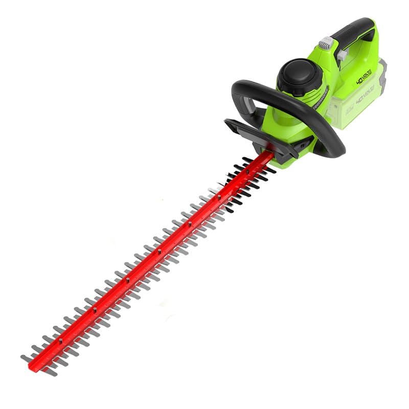 Greenworks G40HT61 Taille-Haie à Batterie, Lame Double Action de 61 cm, Coupe Jusqu'à 27 mm d'Épaisseur de Branches et de Tiges,
