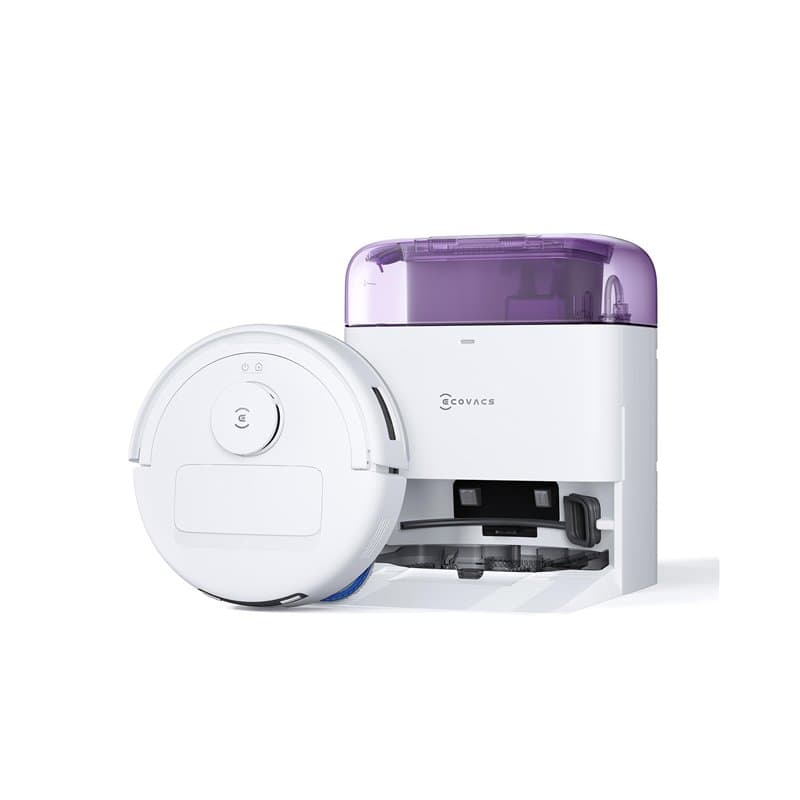 ECOVACS DEEBOT Mini Robot Aspirateur Laveur, Aspiration 8 000 Pa, ZeroTangle 2.0, TrueMapping 2.0, séchage à 45 ℃, vidage Auto,