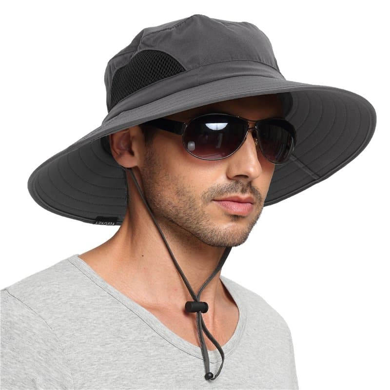 EINSKEY Chapeau Anti UV Homme Femme Large Bord Casquette Pliable Étanche pour la Randonnée, Le Jardinage, Le Safari et la Brouss