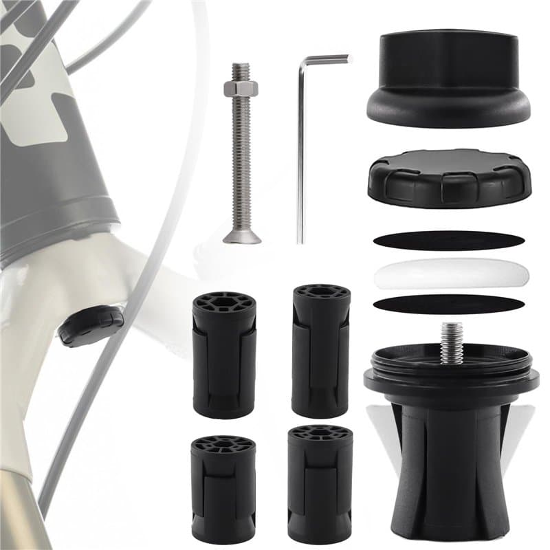 TOKSEO Airtag Support vélo étanche design caché pour vélo avec trous dans la fourche (17-26 mm), couvercle inférieur en alliage