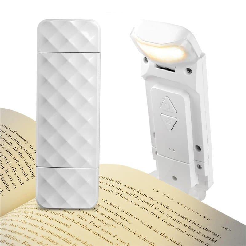 AiQInu Lampe de Lecture USB, Lampe pour Lire dans le Lit, 3 Couleurs et 5 Niveaux, Lampe Livre Lecture, Liseuse Lampe de Lecture