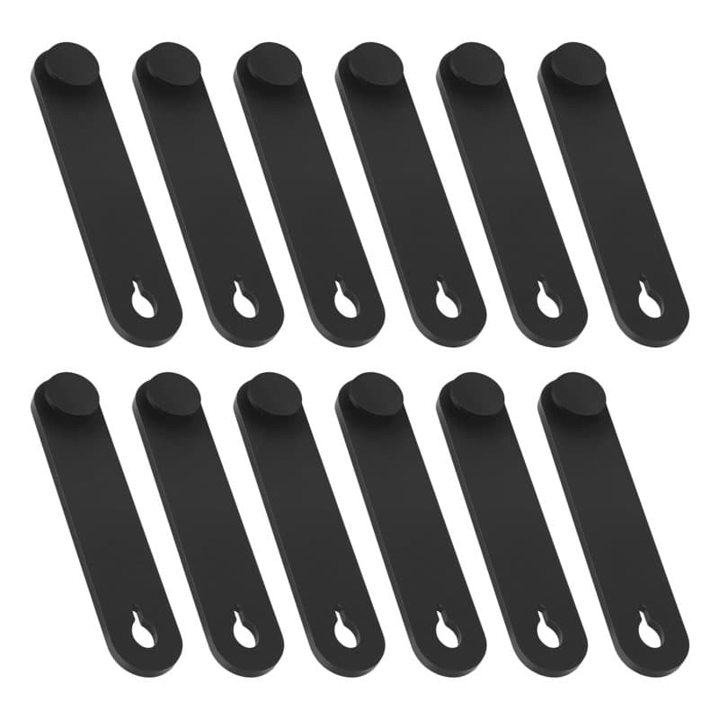 Create idea Lot de 12 attaches de câble en caoutchouc pour moto, voiture, produit mécanique, câble de chargeur domestique, 57 x