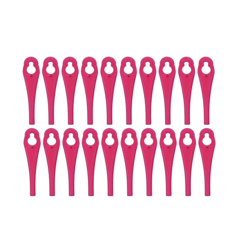 20 Lames de rechange/planchette à découper/couteau en plastique pour votre Flora Best FRTA 20 A1 Coupe-gazon à batterie IAN 2822