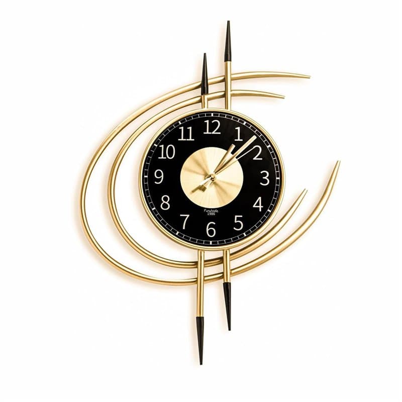 LANMOU Horloge Murale Design Moderne, Grande Horloge Murale Geante 54cm, Pendules Murales Silencieuse sans Tic Tac, Installation