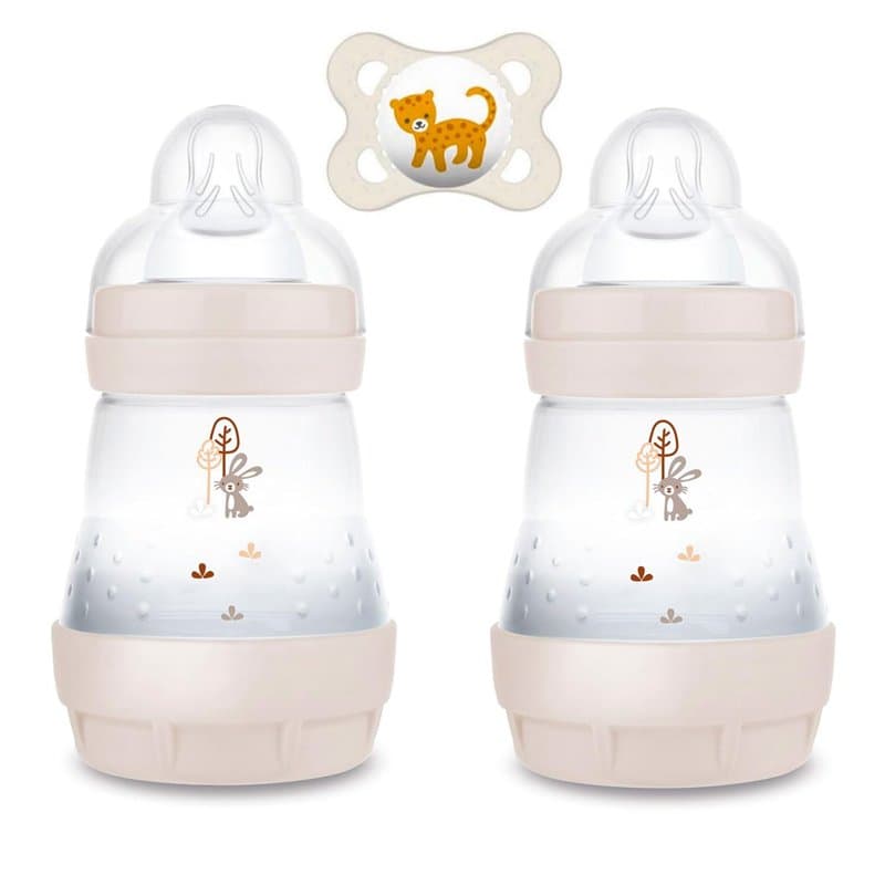 MAM Starter Set Uni//Biberon anti-coliques 160 ml//avec tétine Taille 1 à partir de la naissance//avec tétine MAM Original Skin