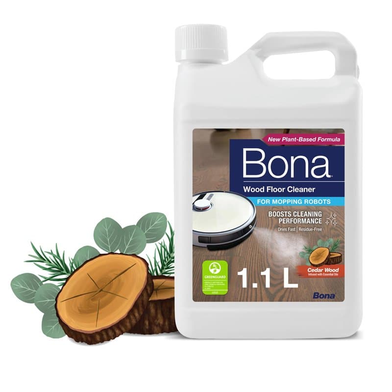 Bona - Nettoyant Sols en Bois Bona pour robots laveurs 1,1L - Produit Robot Laveur Sol - Detergent Robot Laveur - Produit Robot