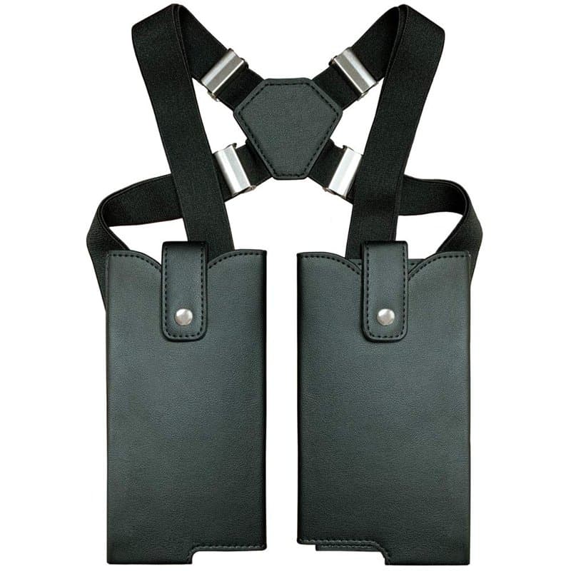 Antivolster, Holster d'épaule à Double Poche, Etui Porte-téléphone, Portefeuille et Porte-Cartes, Antivol, Discret, Unisex, Bret