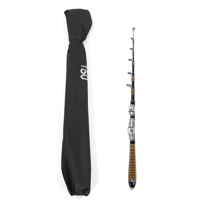 Canne à pêche, canne à pêche télescopique en fibre de carbone, accessoire de pêche à la main pour les amateurs de pêche depuis l
