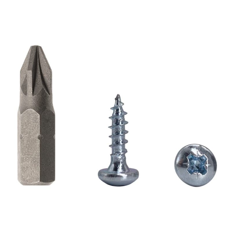 Marcopol Lot de 100 vis à bois à tête cylindrique DIN 7981 en acier zingué 4,0x15 mm Vis à bois universelles à tête bombée Vis P