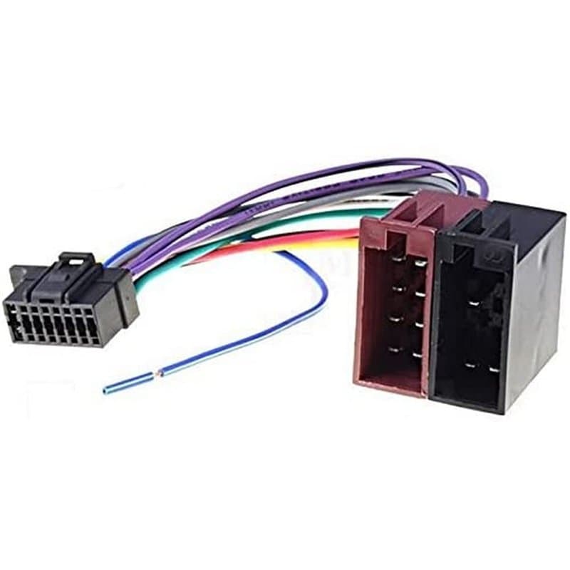 Sound-way Cable Faisceau Adaptateur Connecteur ISO compatible avec Sony autoradio 16 pins