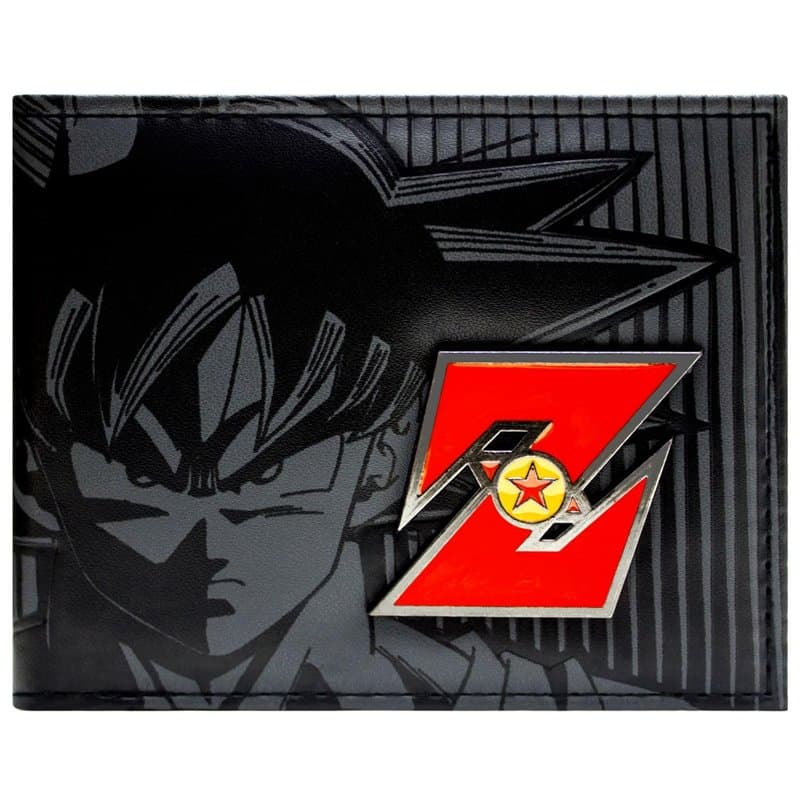Toei Dragonball Z Red Metal Badge Goku Noir Portefeuille