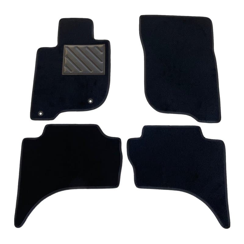 Tapis de Sol pour Mitsubishi L200 Double Cab 2006-2014 - Restyling 2014 - sur Mesure, antidérapant, Talonnette en Caoutchouc ren