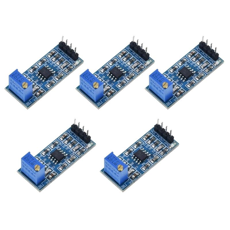TECNOULAB 5 pièces Module amplificateur opérationnel, Module amplificateur à Gain 100 Fois LM358