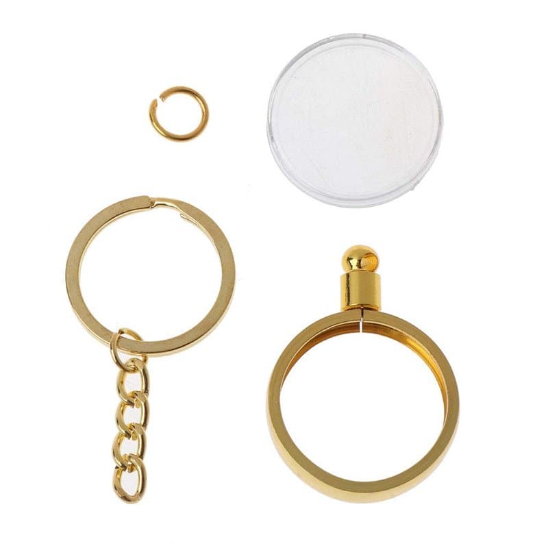 WOWOWO 27mm Porte-Monnaie commémoratif Porte-clés médaillon pièce de Monnaie Souvenir Pendentif Porte-clés