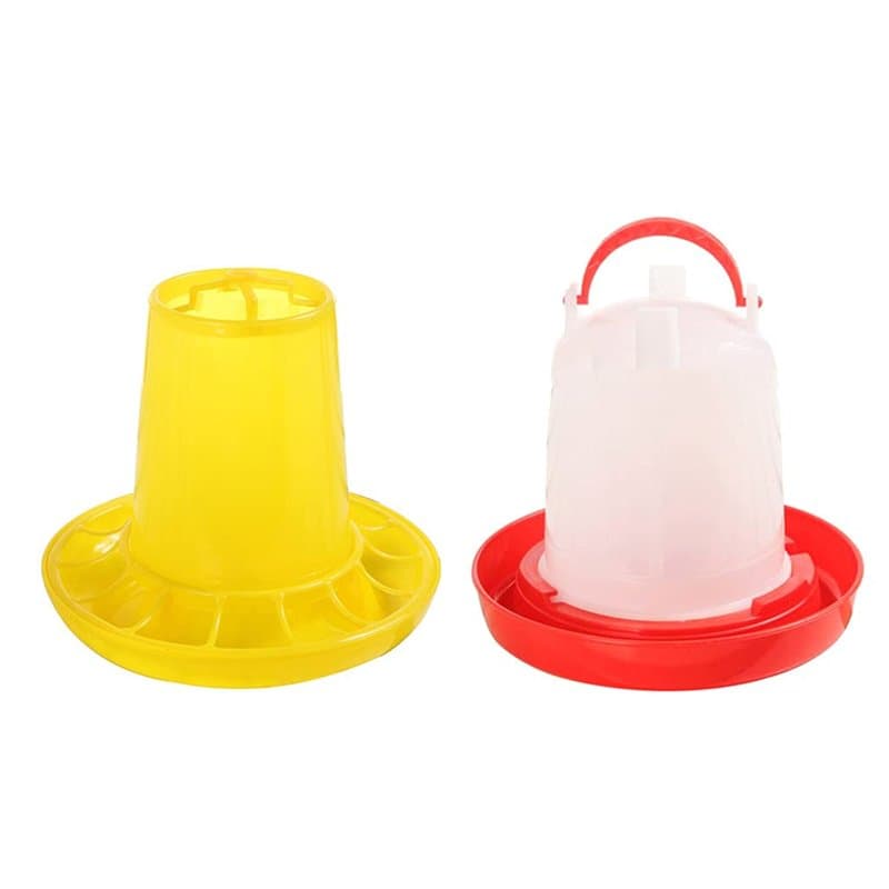 hdhuad Combo mangeoire et Abreuvoir pour Poussins mangeoire à Poulet de 2,2 LB et Abreuvoir de 2,2 LB Ensemble d'équipement d'al
