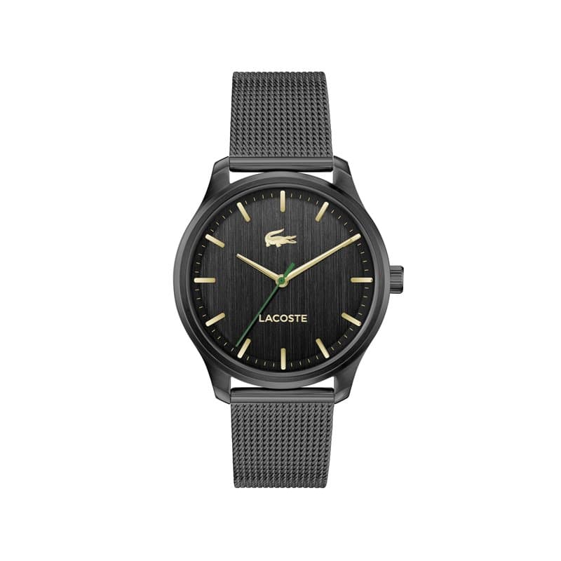 Lacoste Montre à Mouvement à Quartz Trois Aiguilles pour Homme Collection Lisbon avec Bracelet en Acier Inoxydable, Maillons ou