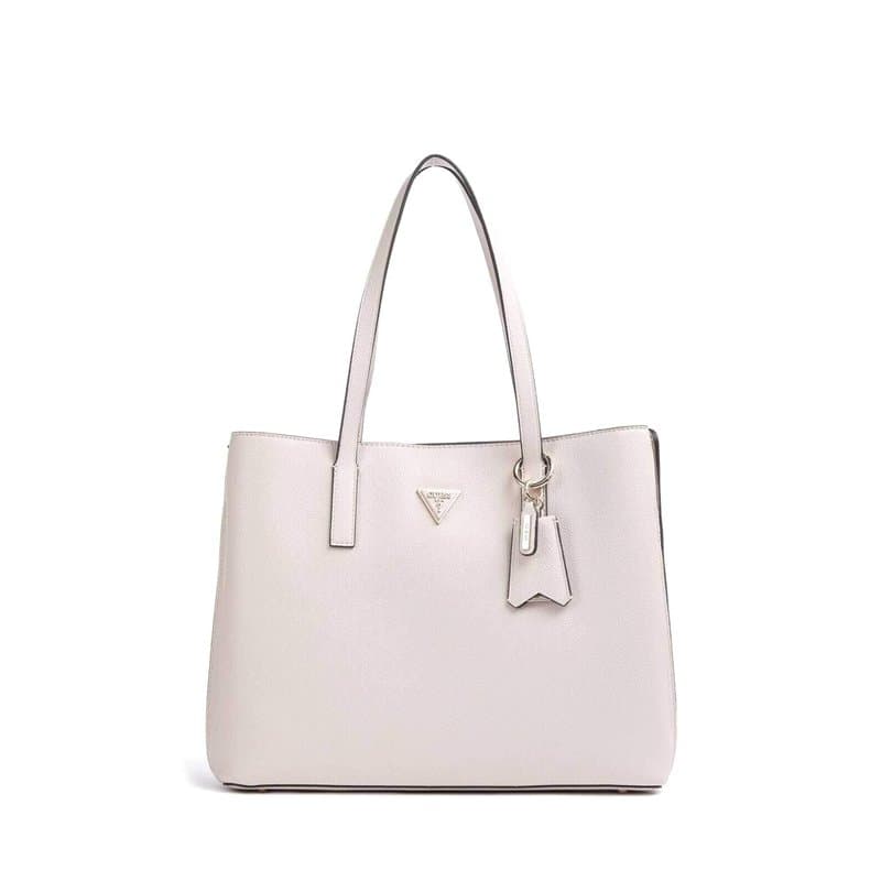 GUESS Meridian Girlfriend Tote, Hand Bag Women, Ecru, Taille Unique