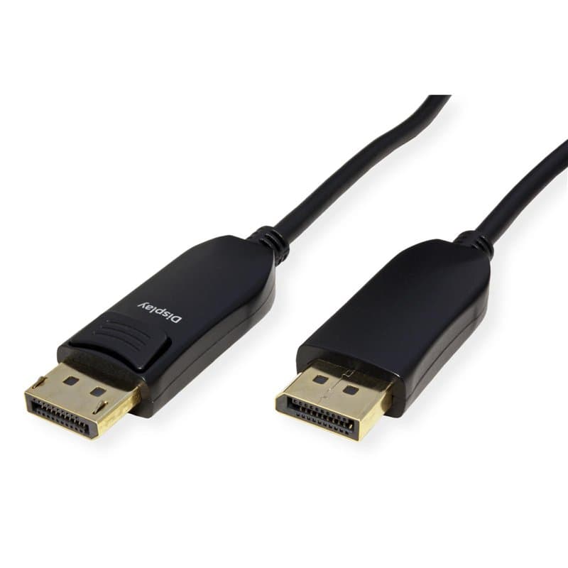 ROLINE Câble DisplayPort v2.1 (AOC), 10K@60Hz, 54 Gbit/s, UHBR13.5, St/St, 15 m