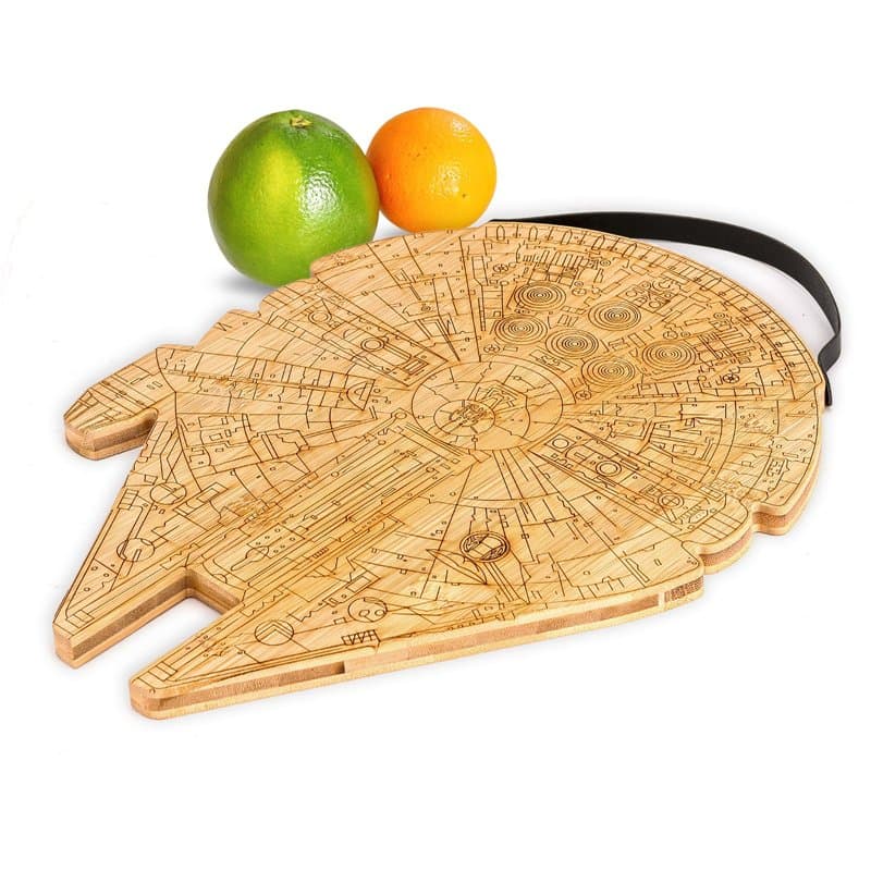 Planche à découper personnalisée Millennium Falcon - Meilleure idée de cadeau pour mariage, pendaison de crémaillère, anniversai