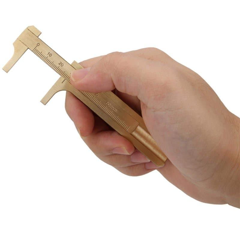 Pied À Coulisse Pratique, Rétro Vernier Étriers, Facile À Utiliser Pied À Coulisse De Test En Noyer Pour La Maison La Bijouterie